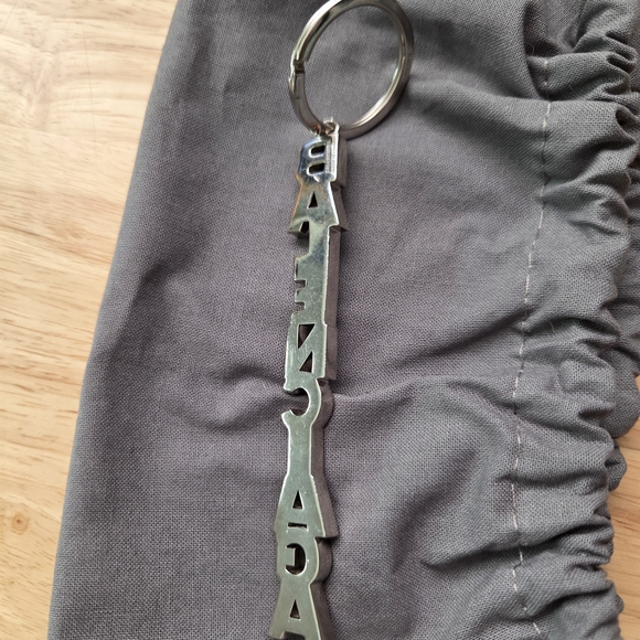 Balenciaga Silver Keychain Key Ring - Picture 3 of 16